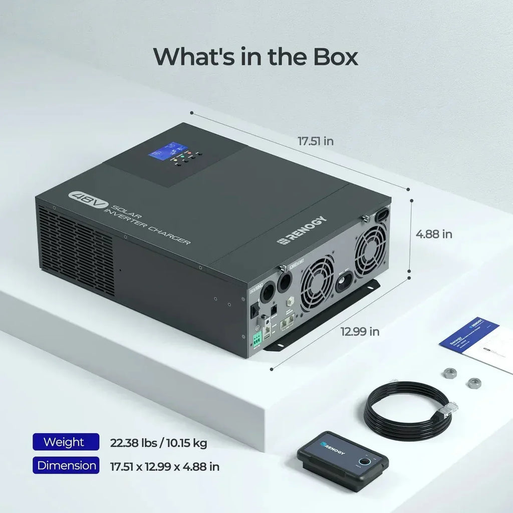 Renogy 3500W 48V Pure Sine Wave Solar Inverter Charger