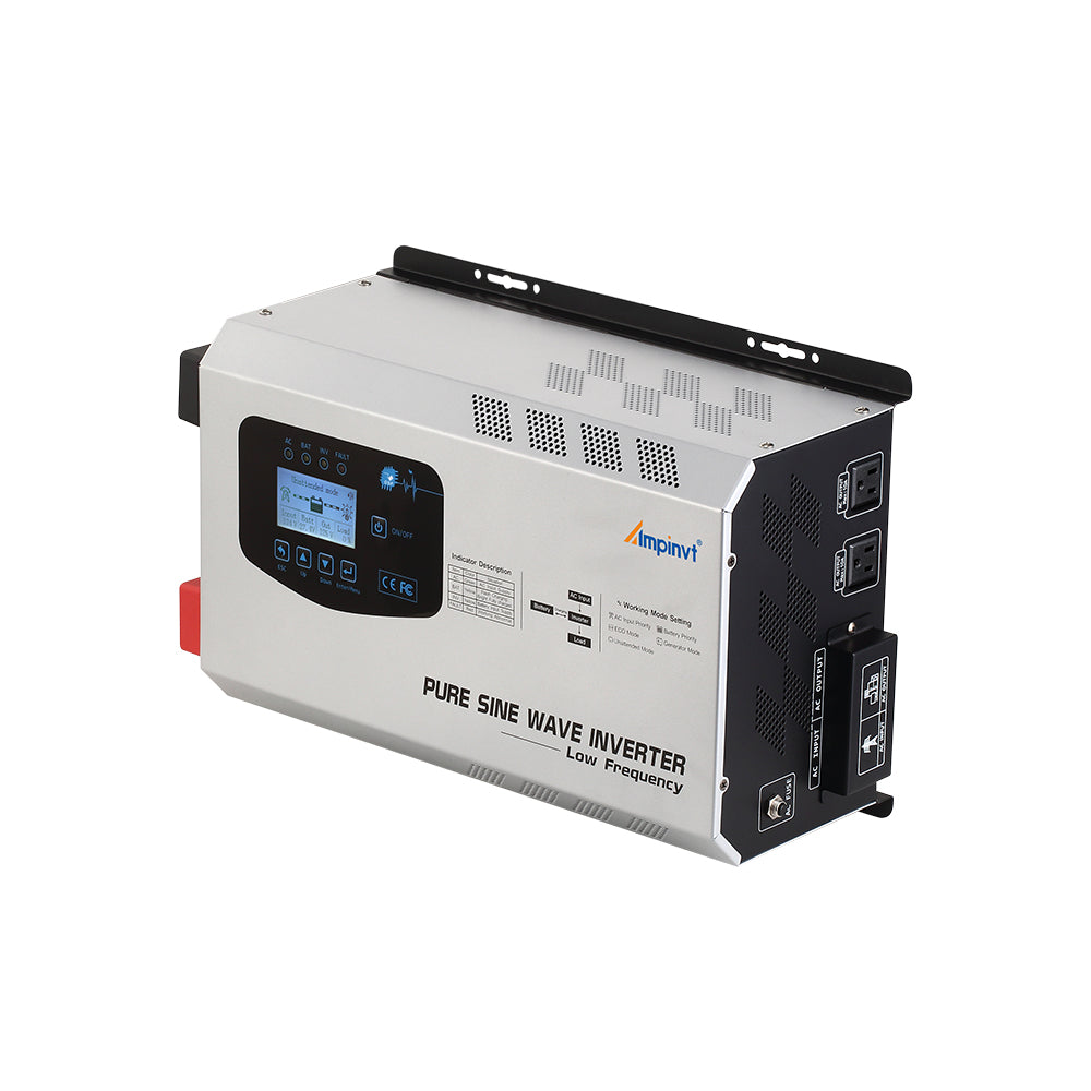 3000W DC 12V Pure Sine Wave Power Inverter with AC Charger