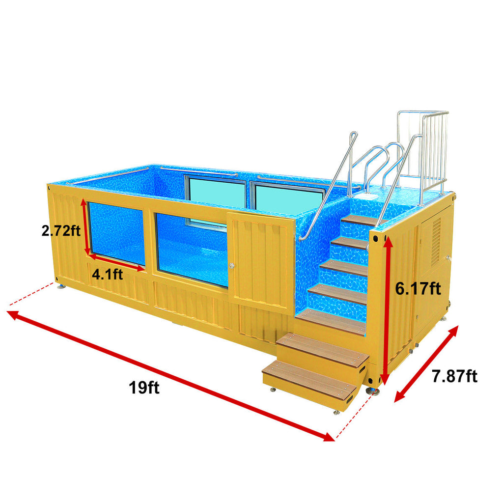 [CLEARANCE] 20ft Container Swimming Pool