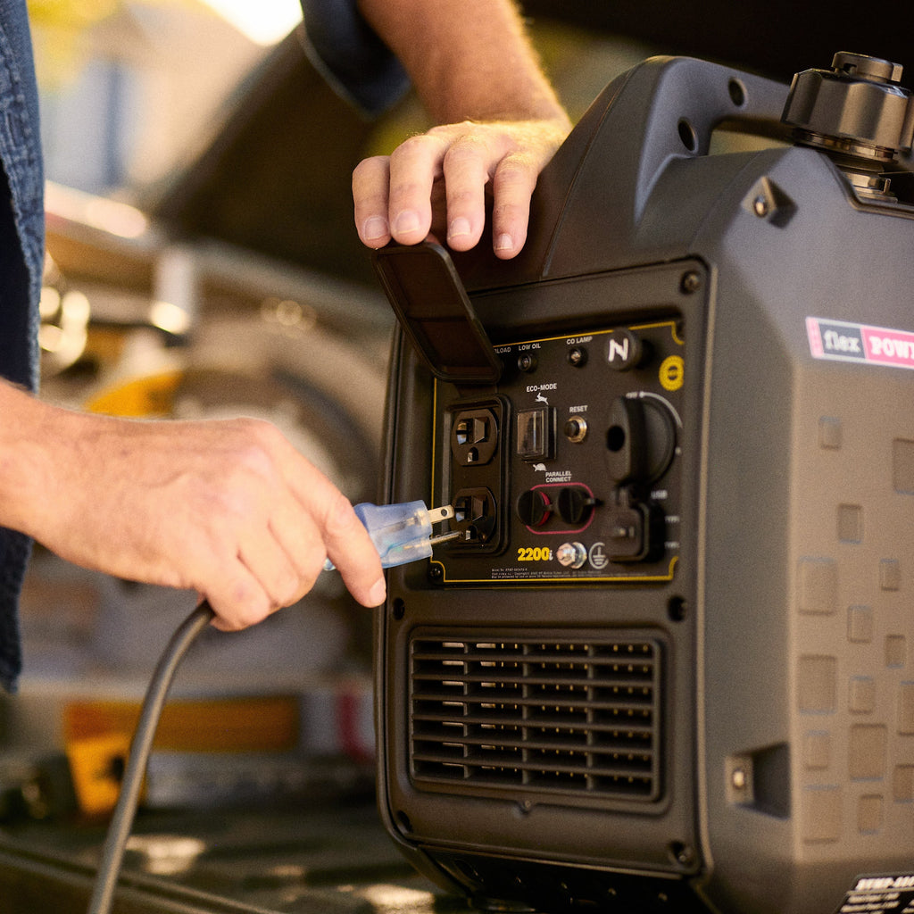Flex Power® Super Quiet Portable Inverter Generator with CO Auto-Shutoff