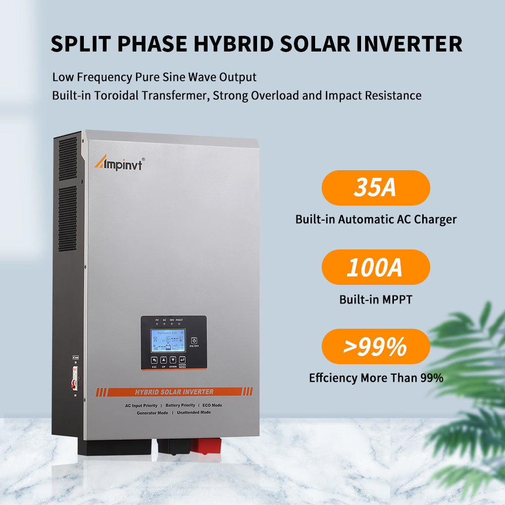 5KW DC 48V Split Phase Pure Sine Wave Off grid Solar Inverter Charger
