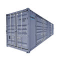 40ft High Cube Two Multi Doors Container with Logo#color_grey