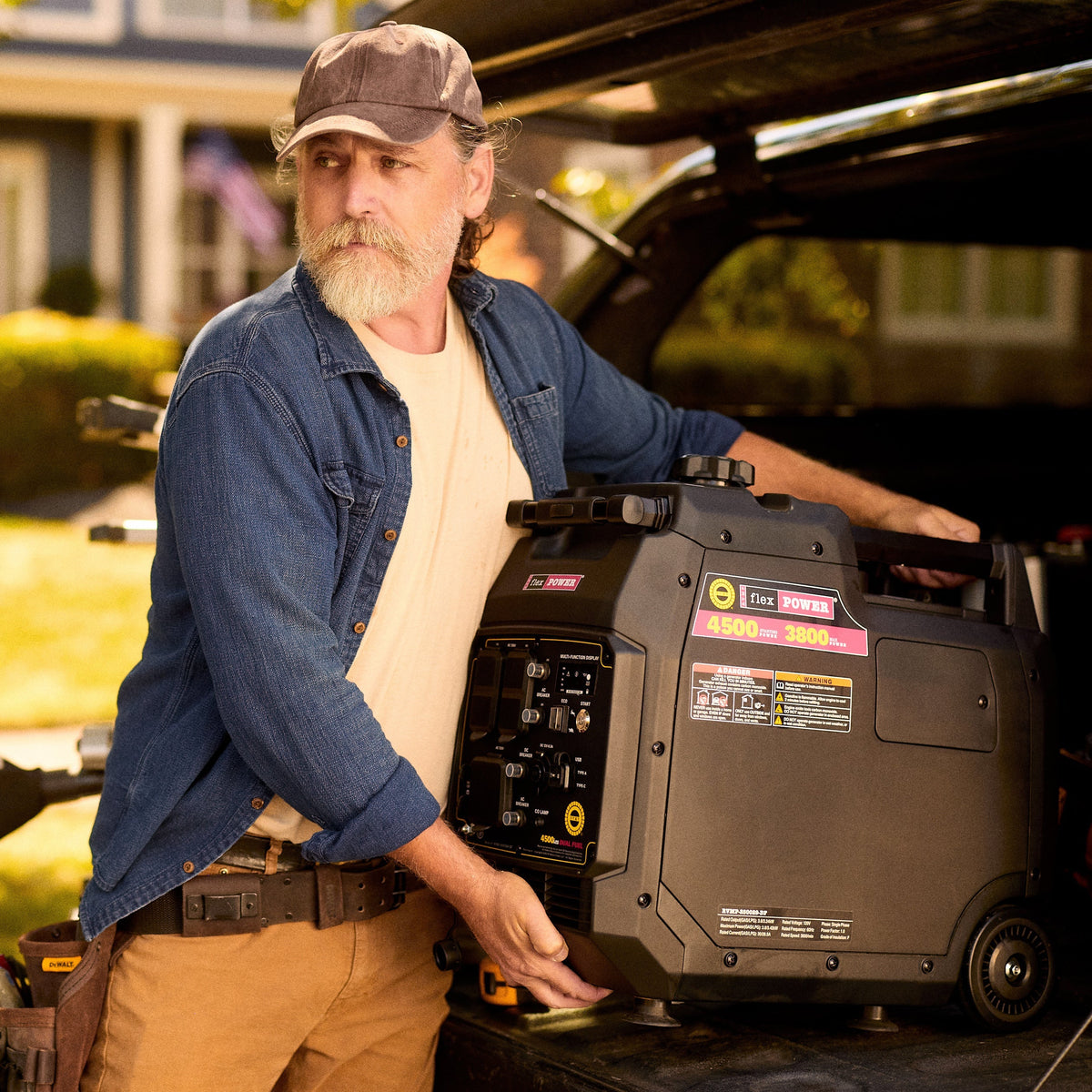FlexPower® 4500ies Quiet Inverter Generator Dual Fuel