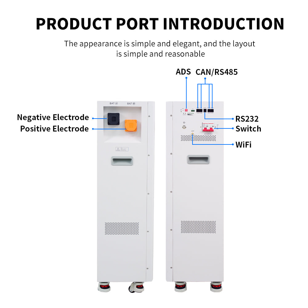16.4KWH Off-Grid Energy Storage System 48V 320Ah LiFePO4 Battery + 10KW Solar Inverter