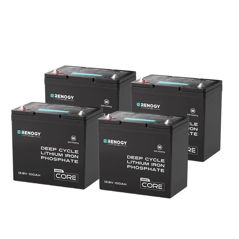 Renogy Core Mini - DuoHeat Tech 12V 100Ah Lithium Iron Phosphate Battery - Off Grid Stores