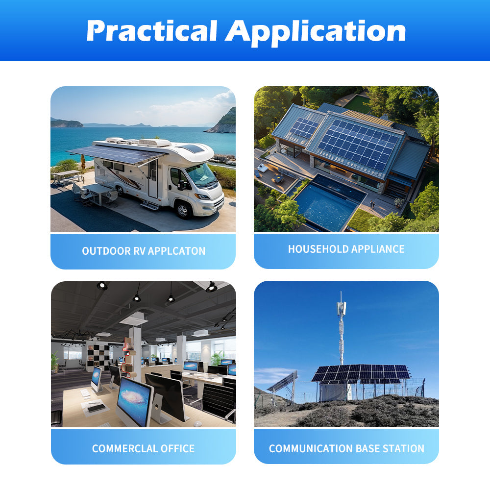 1200W 12Vdc to 120Vac Off grid Low frequency Solar Inverter 40A MPPT