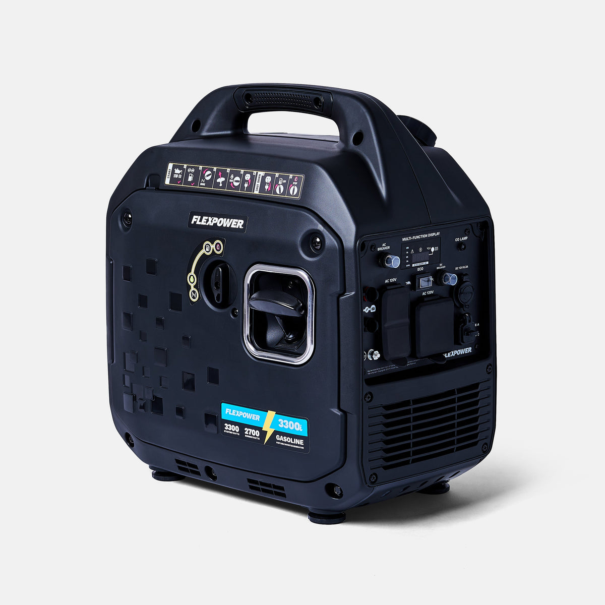 Flex Power® 3300i Silent Portable Inverter Generator- Gas Only