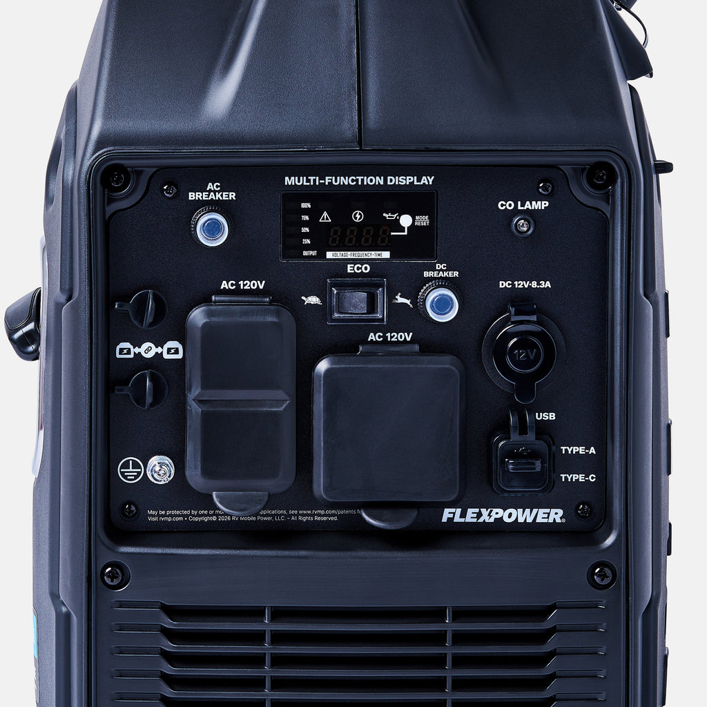 Flex Power® 3300i Silent Portable Inverter Generator- Gas Only