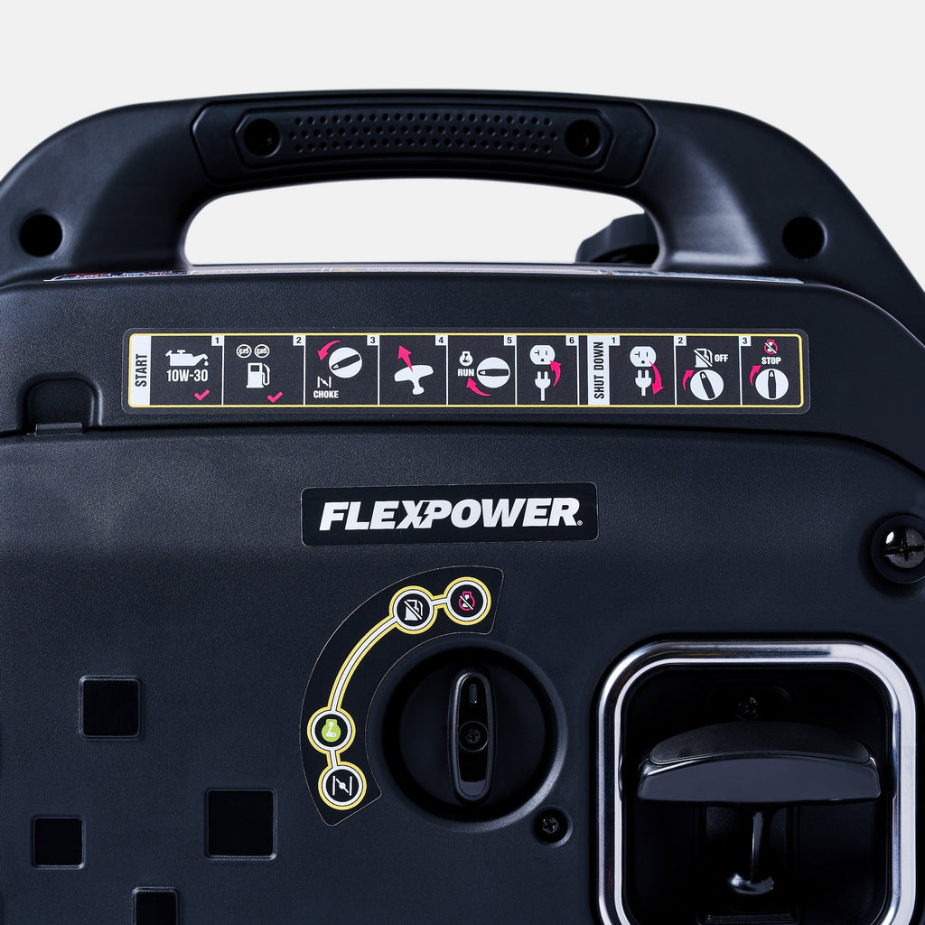 Flex Power® 3300i Silent Portable Inverter Generator- Gas Only
