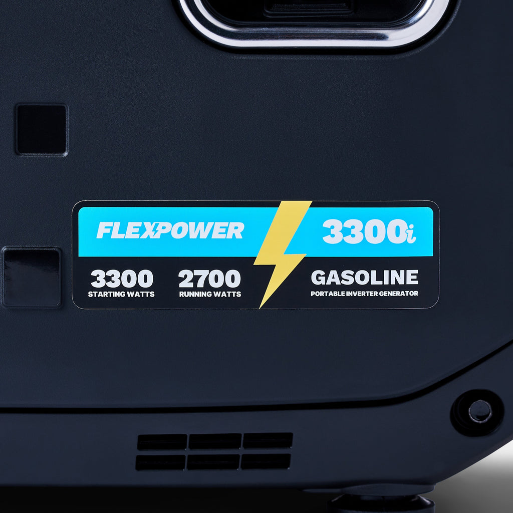Flex Power® 3300i Silent Portable Inverter Generator- Gas Only