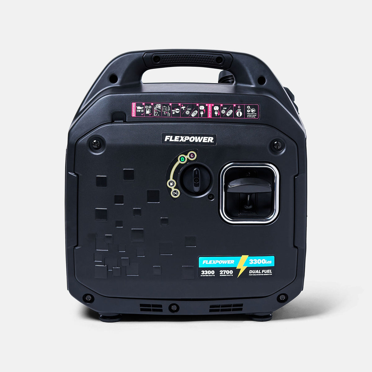 Flex Power® 3300ies Dual Fuel + Electric Start Silent Portable Inverter Generator
