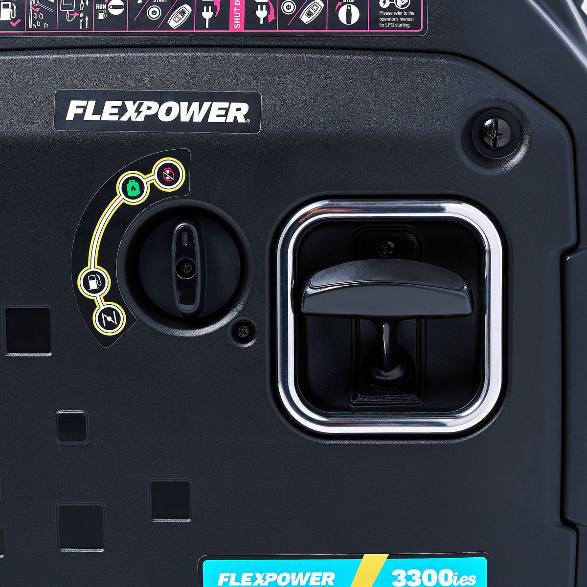 Flex Power® 3300ies Dual Fuel + Electric Start Silent Portable Inverter Generator