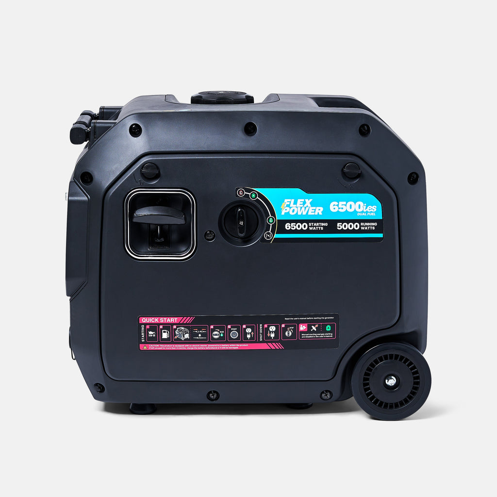 FlexPower® 6500ies Quiet Inverter Generator Dual Fuel