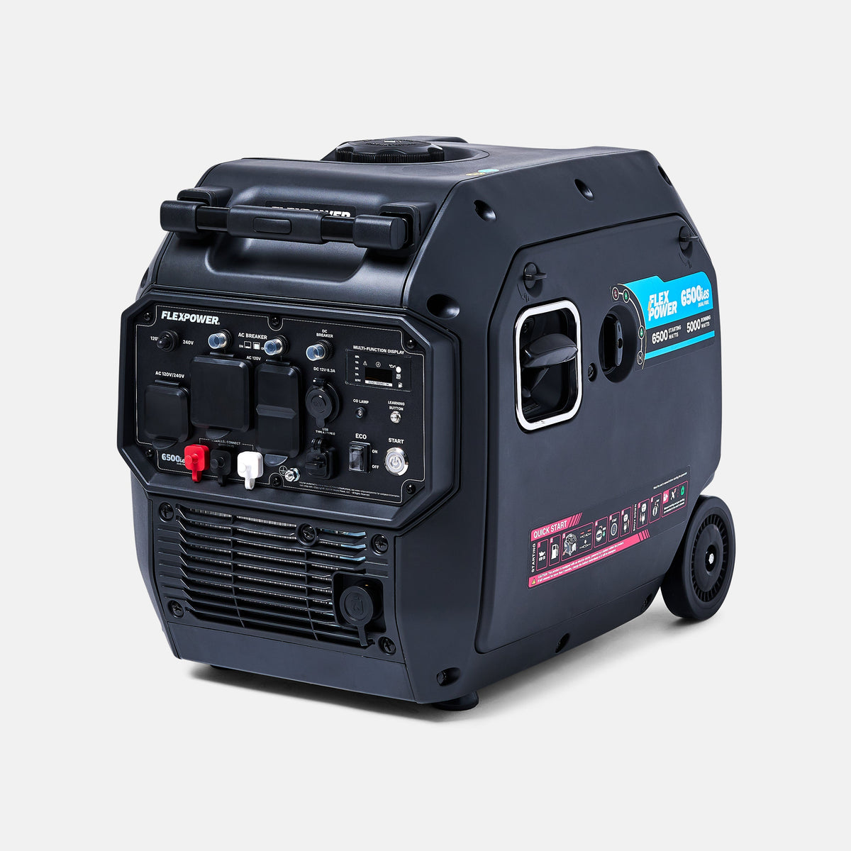 FlexPower® 6500ies Quiet Inverter Generator Dual Fuel