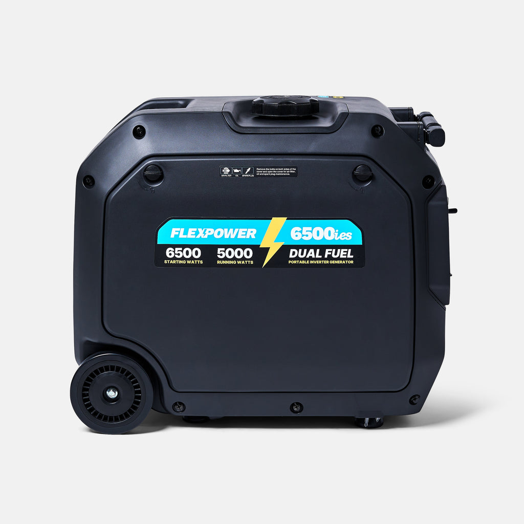 FlexPower® 6500ies Quiet Inverter Generator Dual Fuel