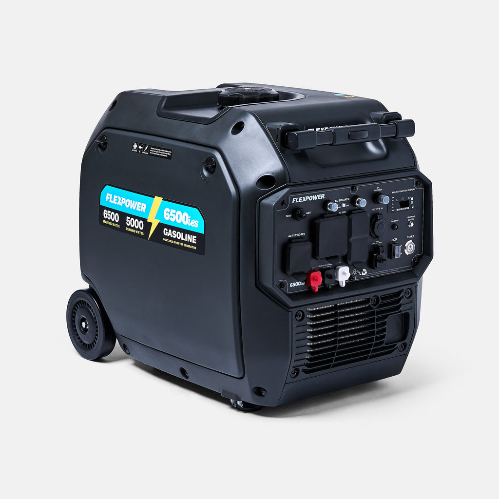 FlexPower® 6500ies Quiet Inverter Generator Gas Only