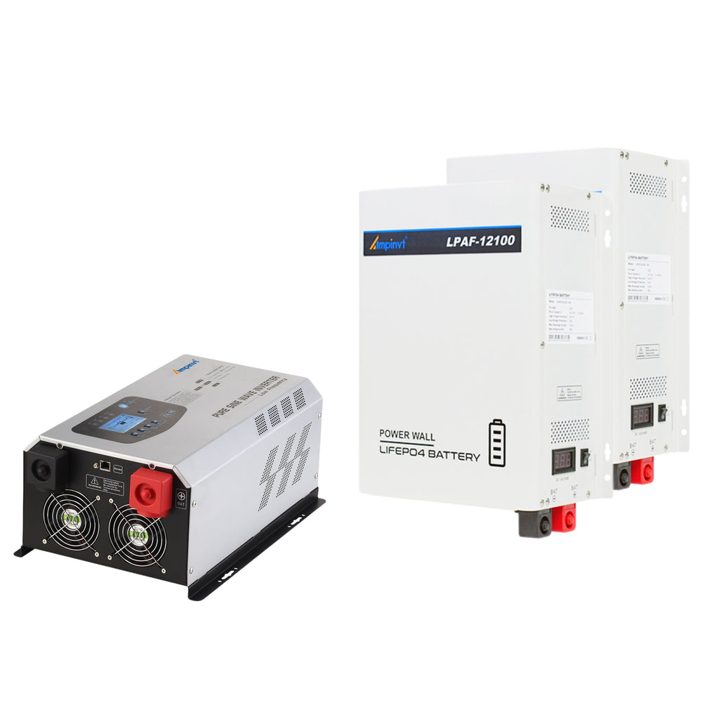 6000W DC 24V Split Phase Pure Sine wave Inverter with AC Charger