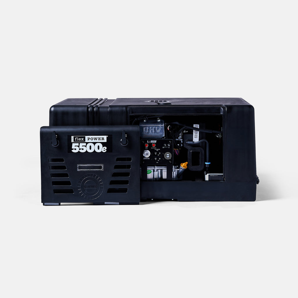 RVMP Flex Power® 5500e | 5500 Watt EFI Dual-Fuel Installed RV Generator