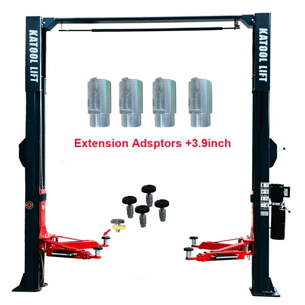 [CLEARANCE] KT-AS110D Two Post Asymmetrical Vehicle Lift 11,000lbs Single Point Lock Release