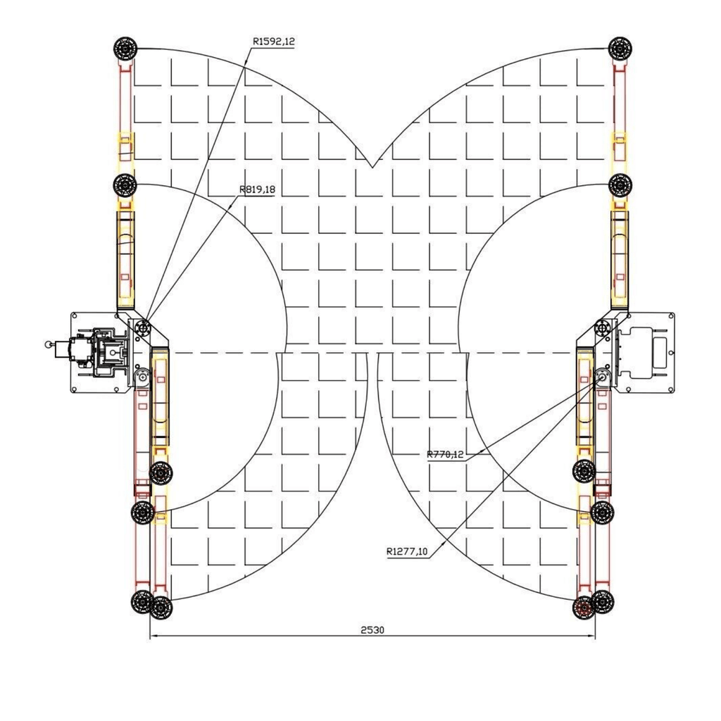[CLEARANCE] KT-AS110D Two Post Asymmetrical Vehicle Lift 11,000lbs Single Point Lock Release