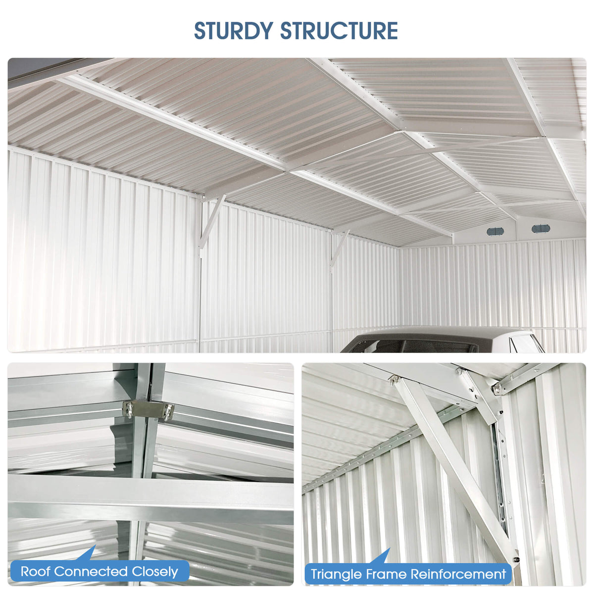 [CLEARANCE] 10'x20' Metal Garage Shed with Double Front Doors