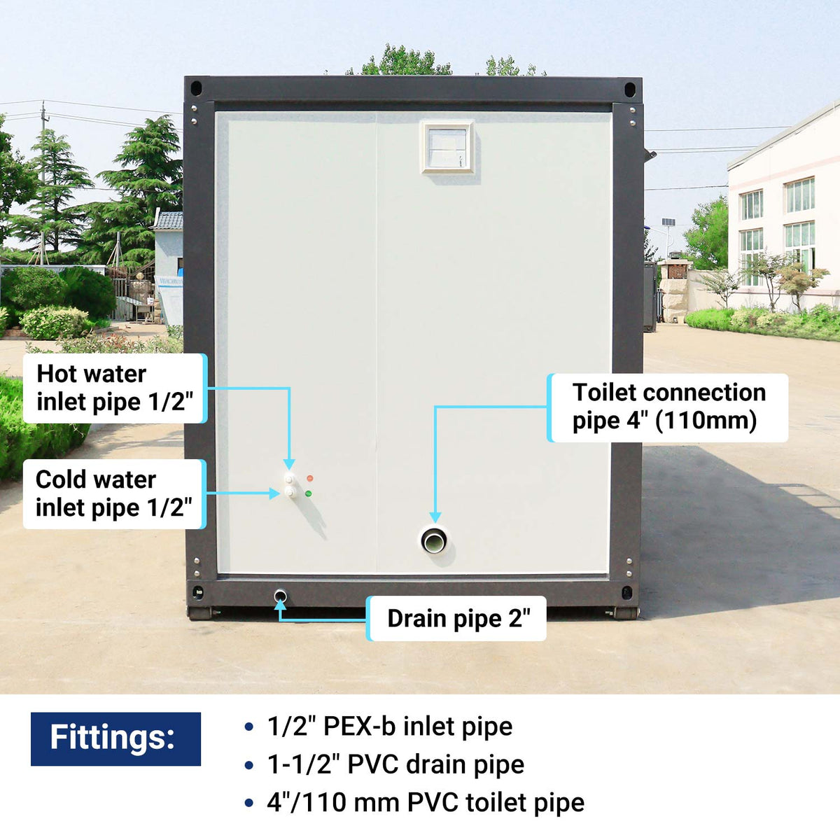 [CLEARANCE] Portable Office 7ft x 20ft with Bathroom