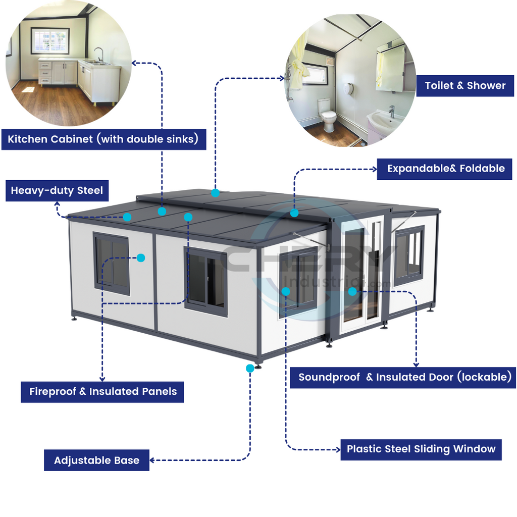 [CLEARANCE] Expandable Prefab House 19ft x 20ft with Cabinet