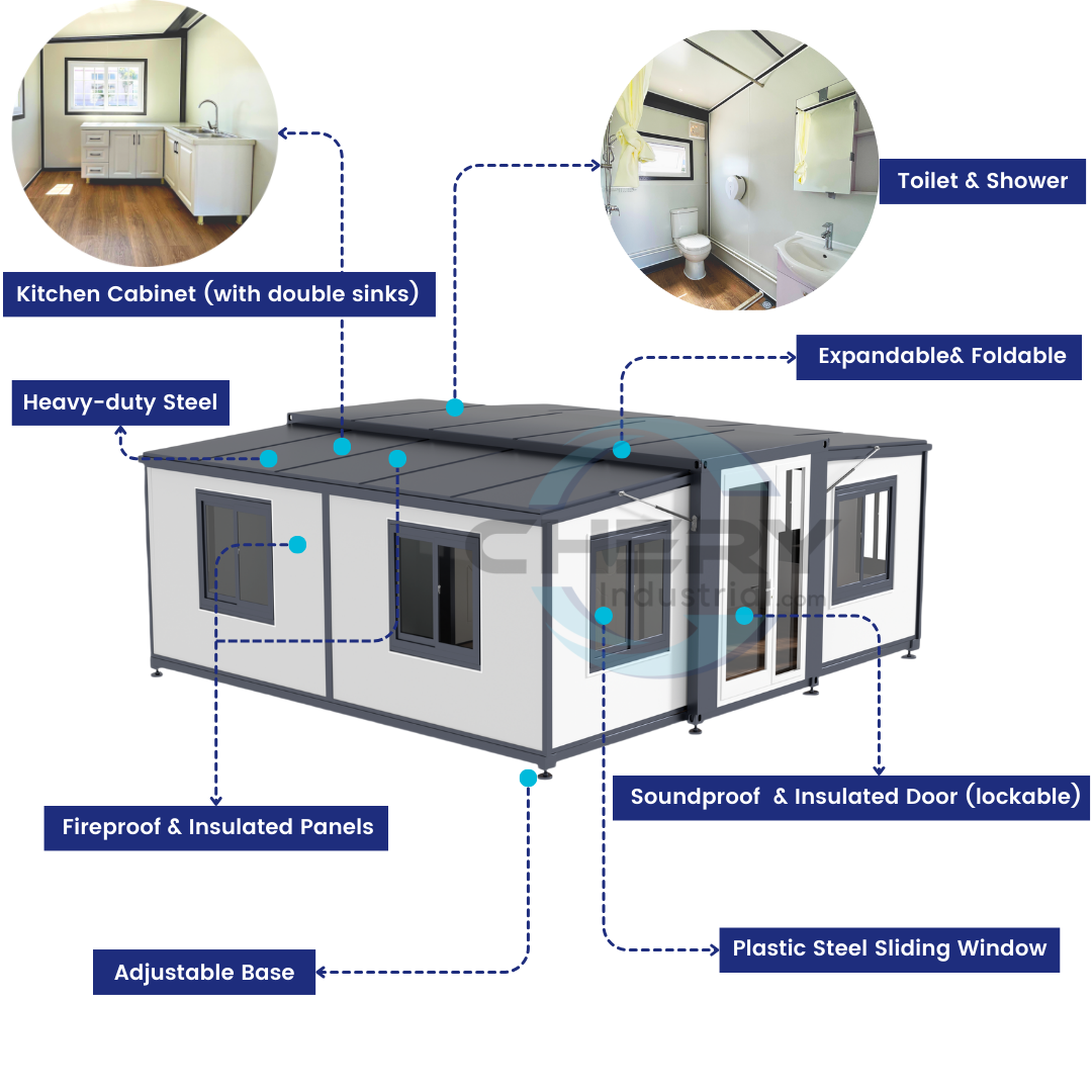 [CLEARANCE] Expandable Prefab House 19ft x 20ft with Cabinet