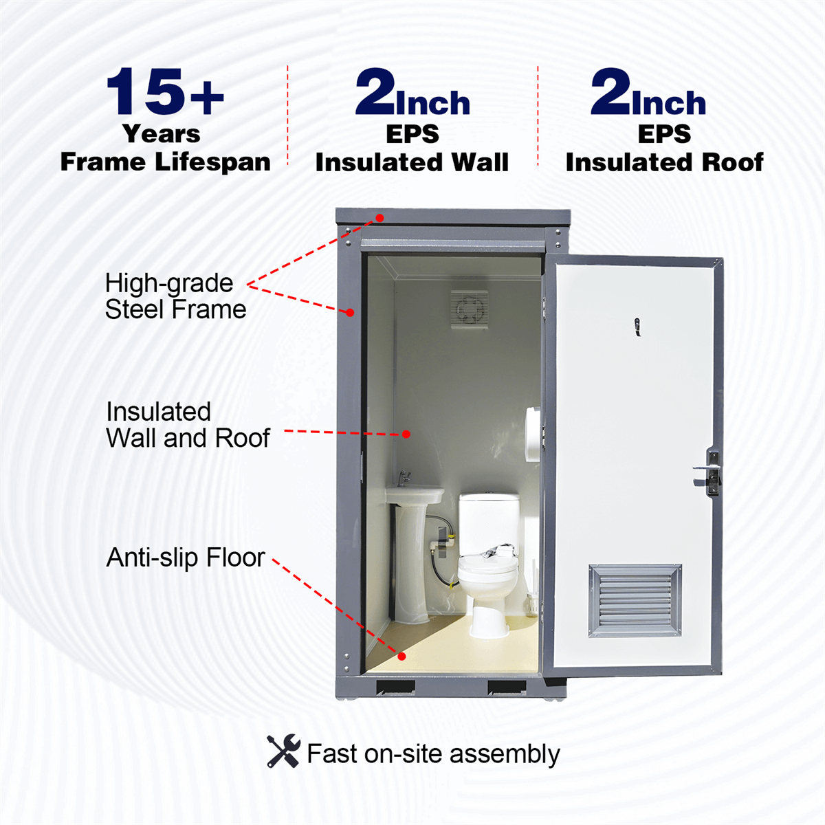 [CLEARANCE] Portable Restroom with Sink