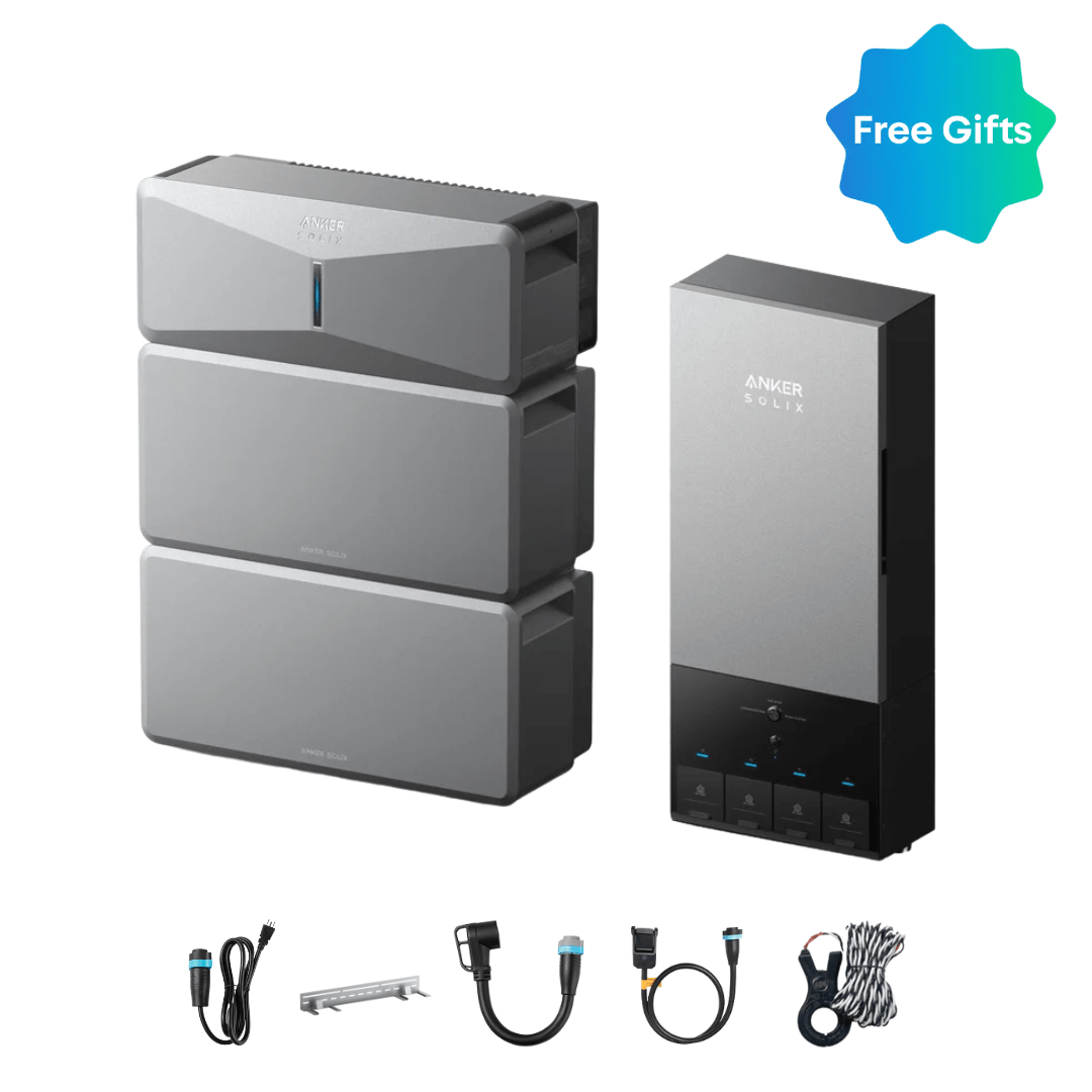Anker SOLIX E10 Automatic Backup Kits | 6 kWh - 24 kWh LiFePO4 Battery | 10 - 30 kW Turbo Output | Smart Grid & Storm - Guard - Off Grid Stores
