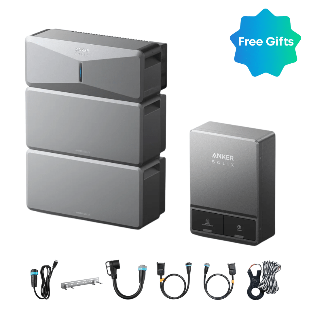 Anker SOLIX E10 Manual Backup Kit | 6 kWh - 12 kWh LiFePO4 Battery | 10 - 30 kW Turbo Output | Smart Grid & Storm - Guard - Off Grid Stores