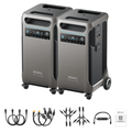 Anker SOLIX F3800 3840Wh Portable Power Station x 2 + Double Power Hub
