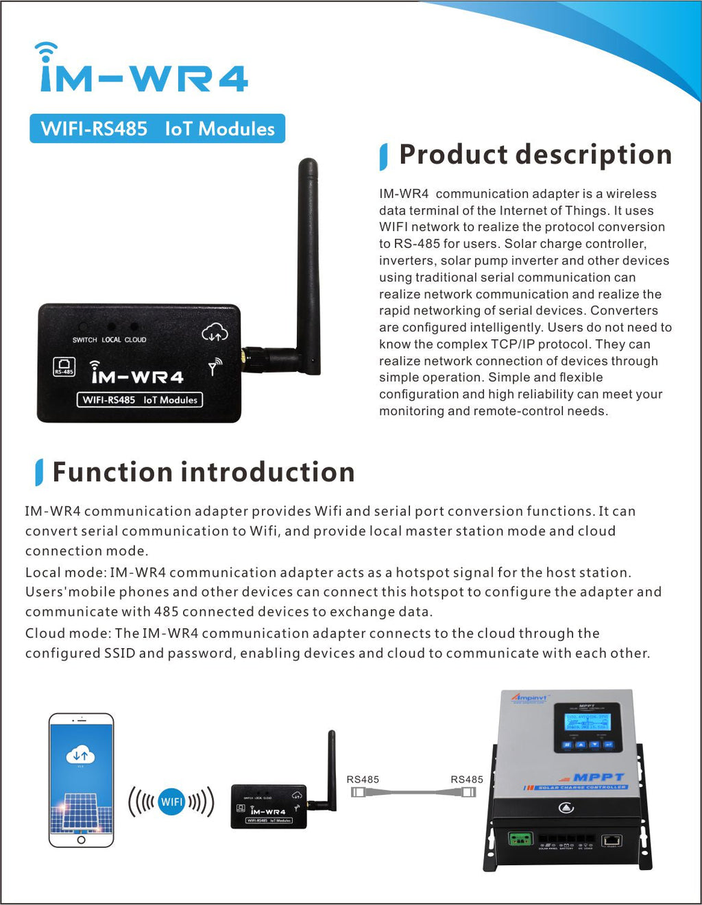 RS485 WIFI box for Cloud APP -02