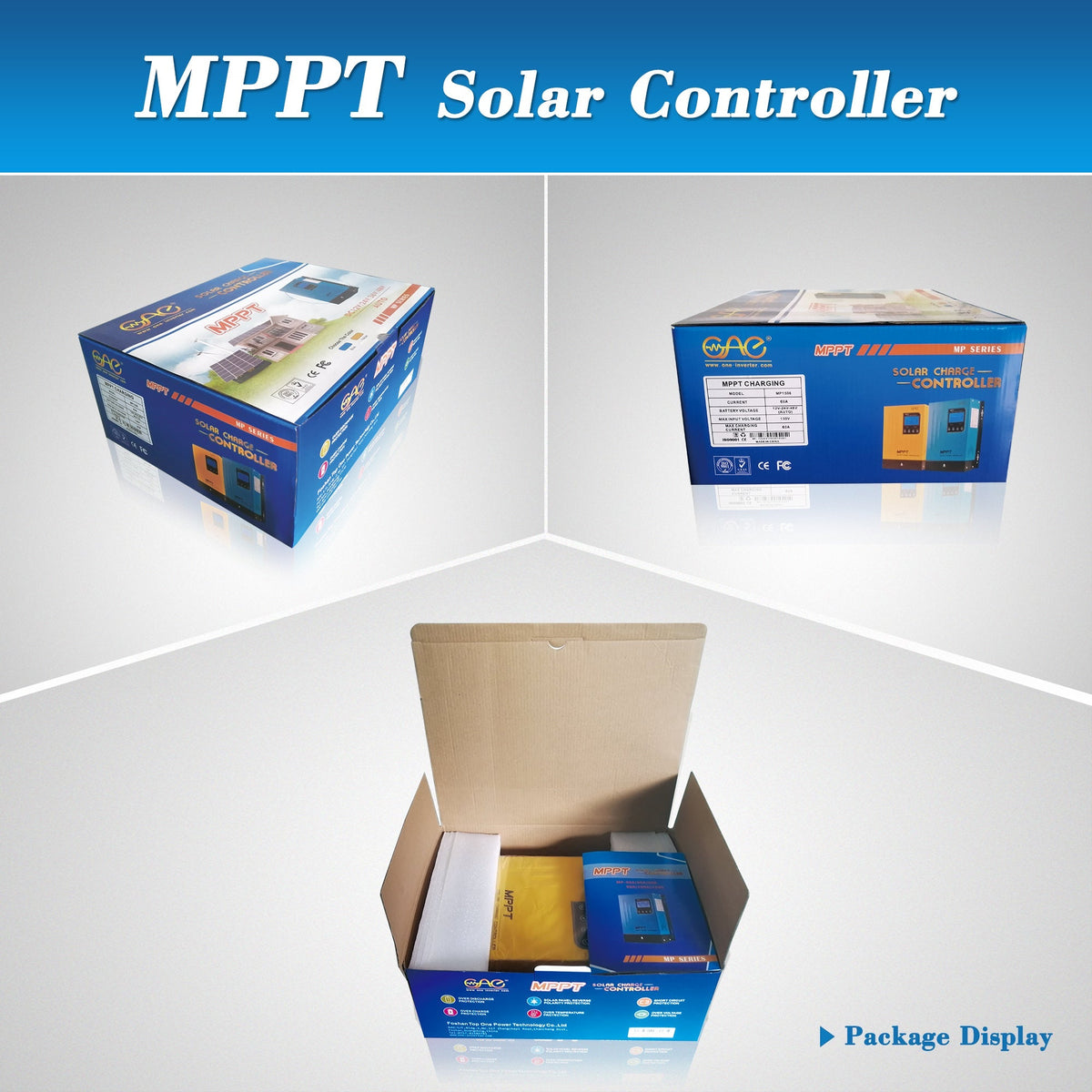 60A MPPT Solar Charge Controller DC 12V 24V 36V 48V