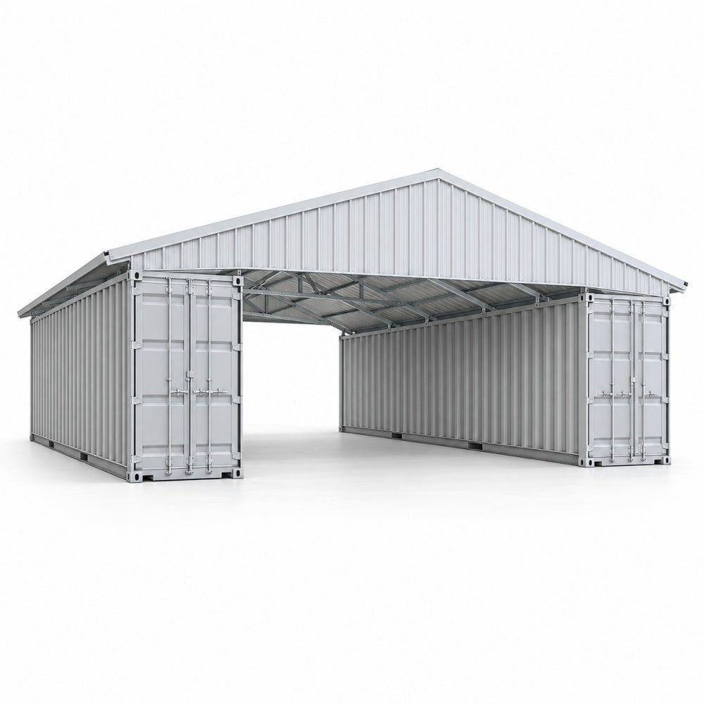 [CLEARANCE] 37' × 40' Shipping Container Roof Kit