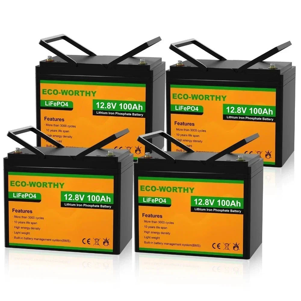 ECO - WORTHY 12V 100Ah Lithium Iron Phosphate Battery - Off Grid Stores