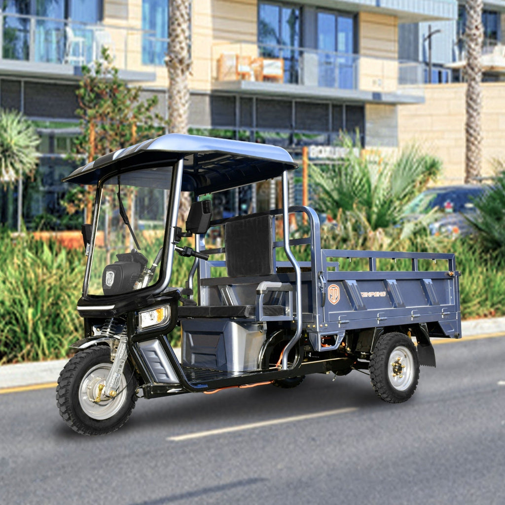 [CLEARANCE] 1500W Electric Cargo Tricycle Truck with Canopy