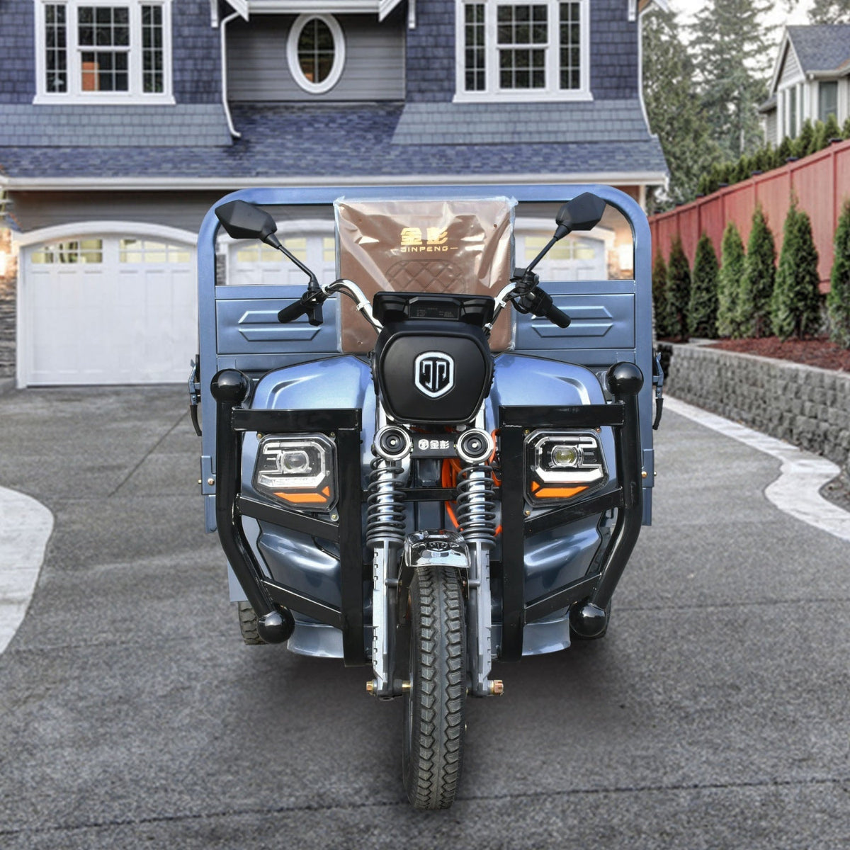 [CLEARANCE] 1500W Electric Cargo Tricycle Truck with Hydraulic Dump for Easy Unloading