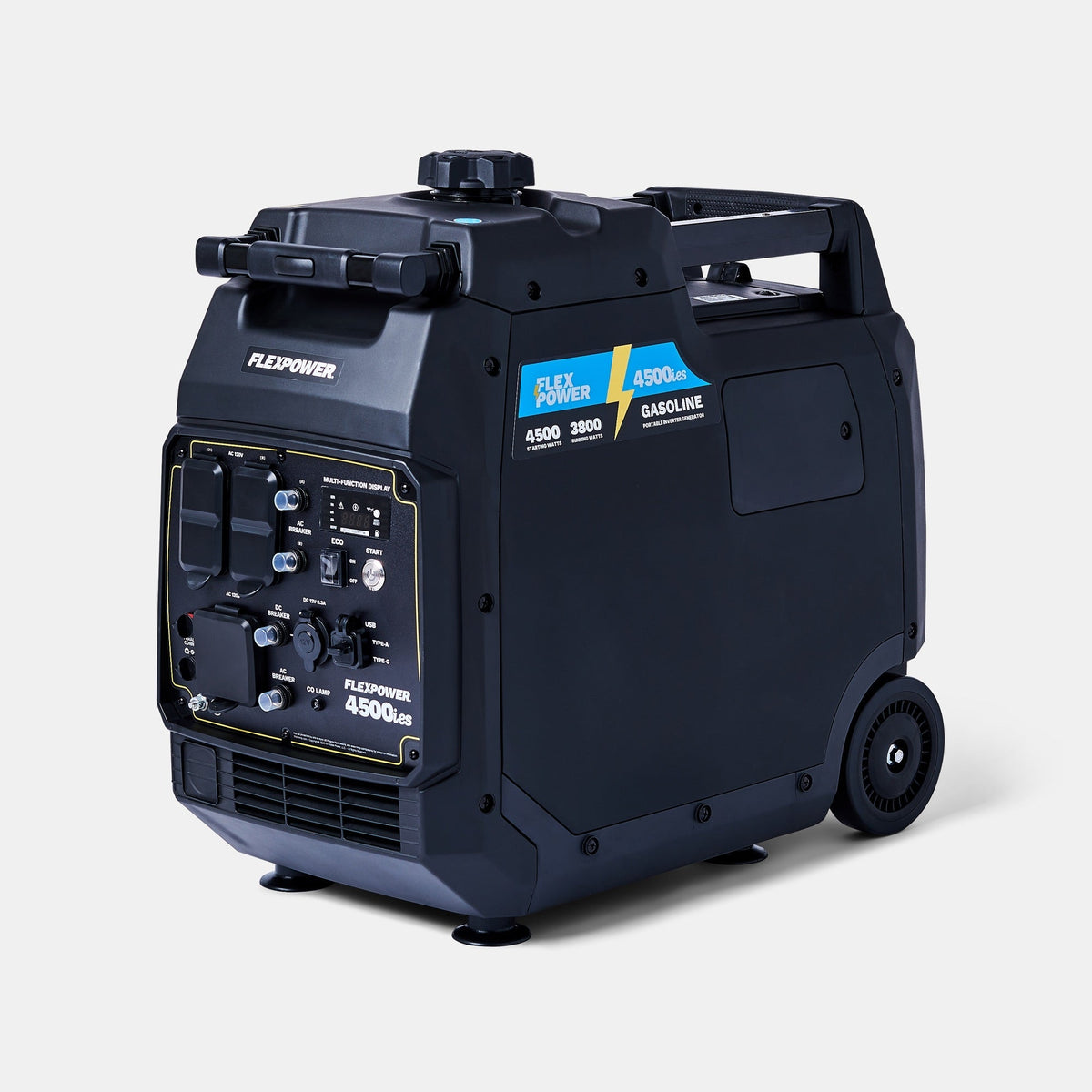 FlexPower® 4500ies Quiet Inverter Generator with Electric Start - Gas Only