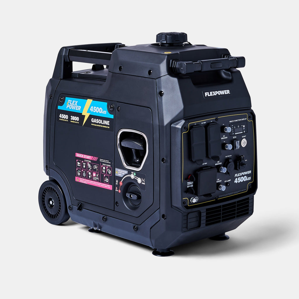 FlexPower® 4500ies Quiet Inverter Generator with Electric Start - Gas Only