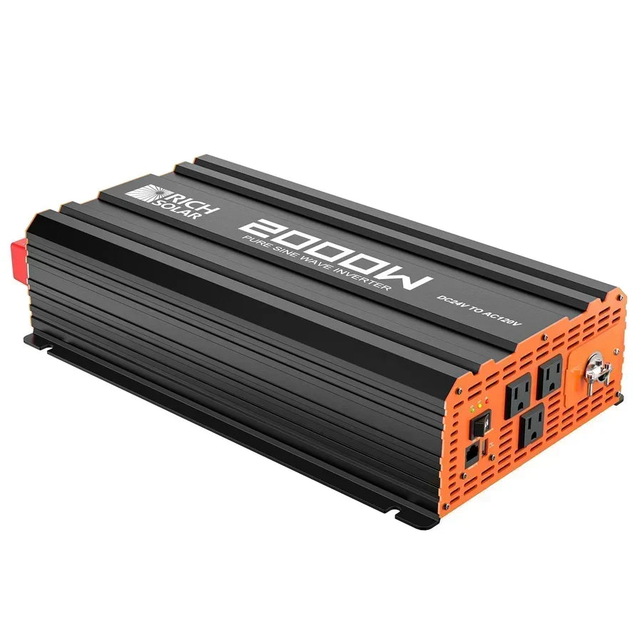 Rich Solar NOVA PURE MAX 2K 2000 Watt 24V Industrial Pure Sine Wave Inverter