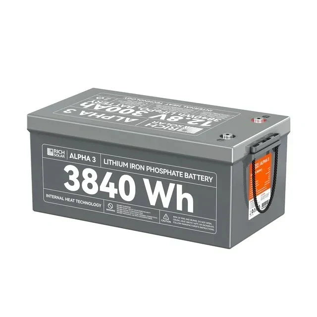 Rich Solar Alpha 3 12V 300Ah Lithium Iron Phosphate Battery