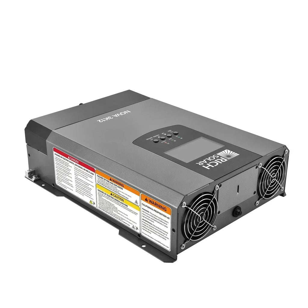 Rich Solar NOVA 3K12 3000W 12V Pure Sine Wave Inverter with Built-in Transfer Switch