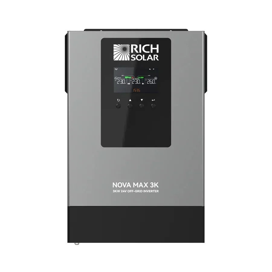 Rich Solar NOVA MAX 3K 2026 24V 3000W Off-Grid Hybrid Inverter
