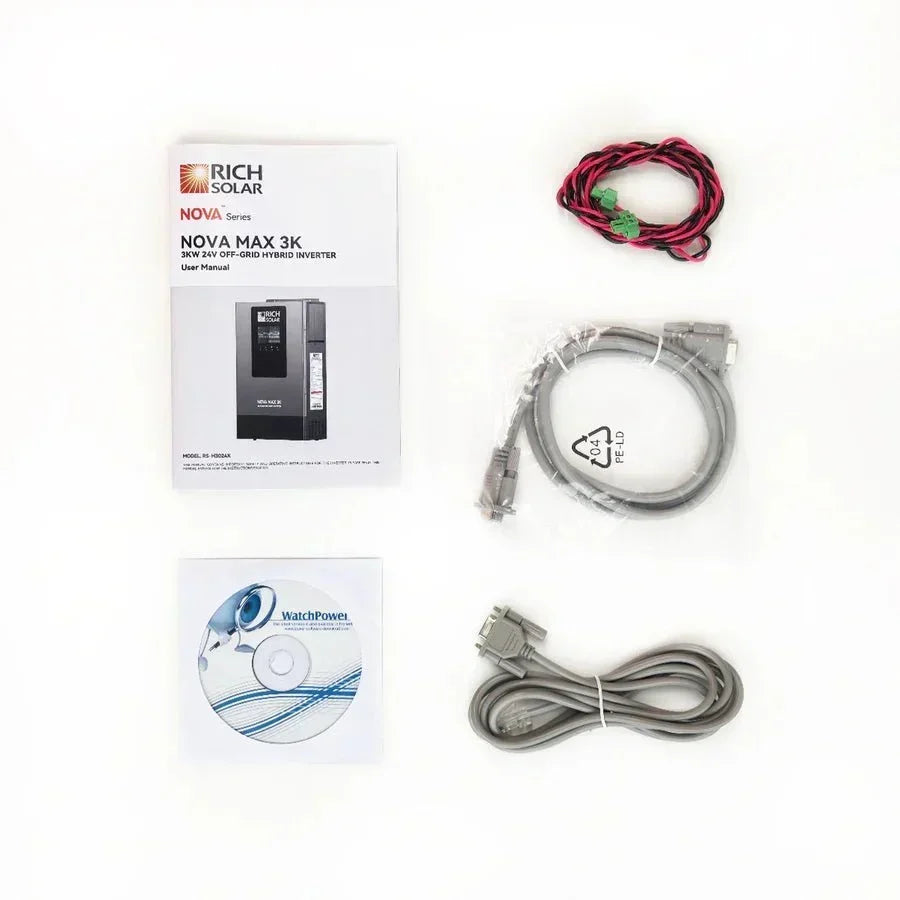 Rich Solar NOVA MAX 3K 2026 24V 3000W Off-Grid Hybrid Inverter