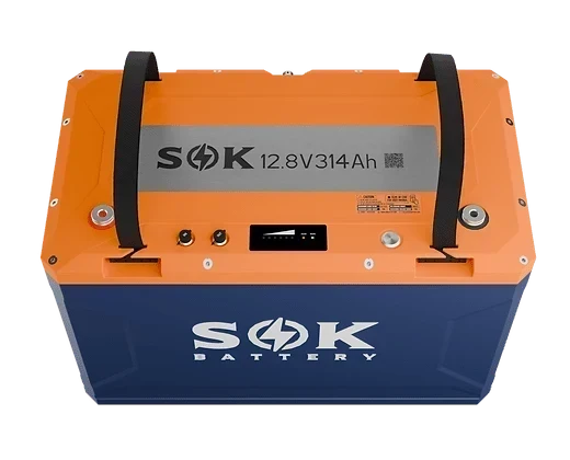 SOK Battery 12V 314Ah Lithium Iron Phosphate Battery With Built-in Heater & Bluetooth