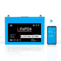 SunGoldPower 12V 100Ah LiFePo4 Deep Cycle Lithium Battery / Bluetooth / Self-Heating / IP65 - Off Grid Stores