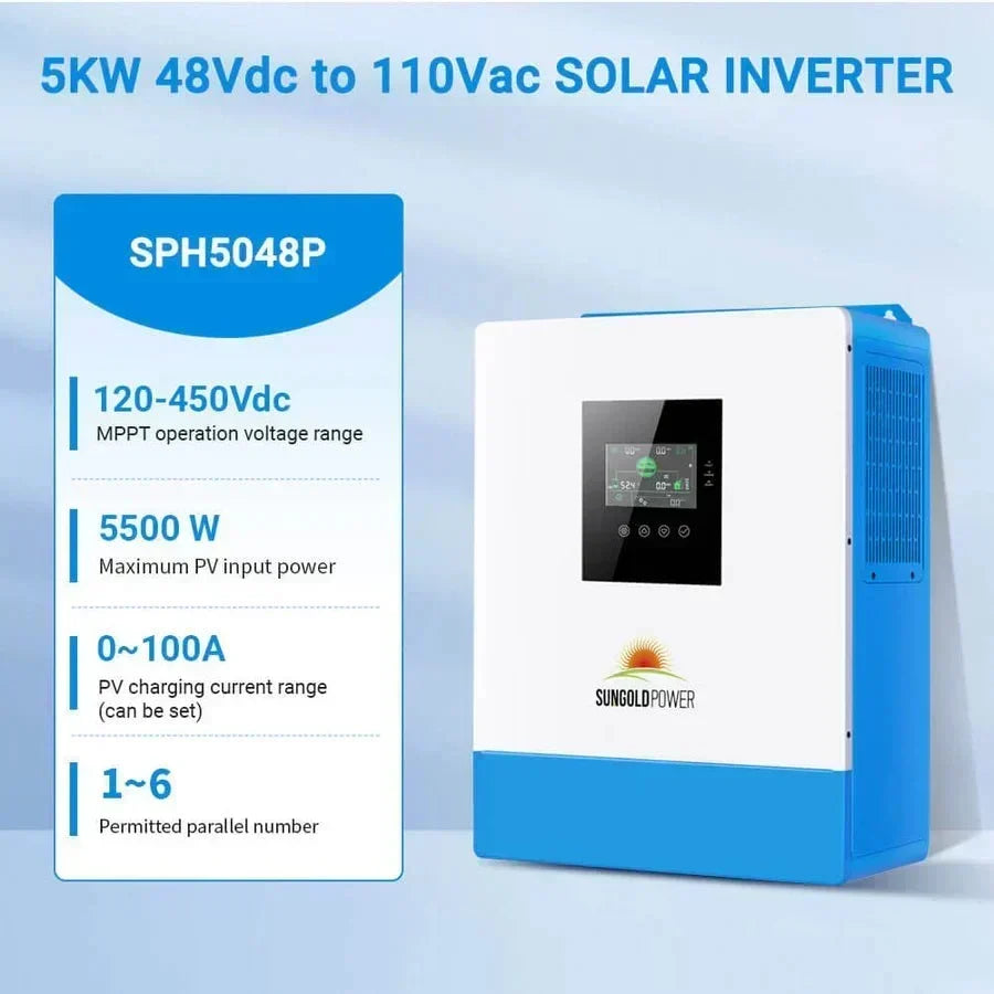 SunGoldPower 5000W 48V Solar Charger Inverter