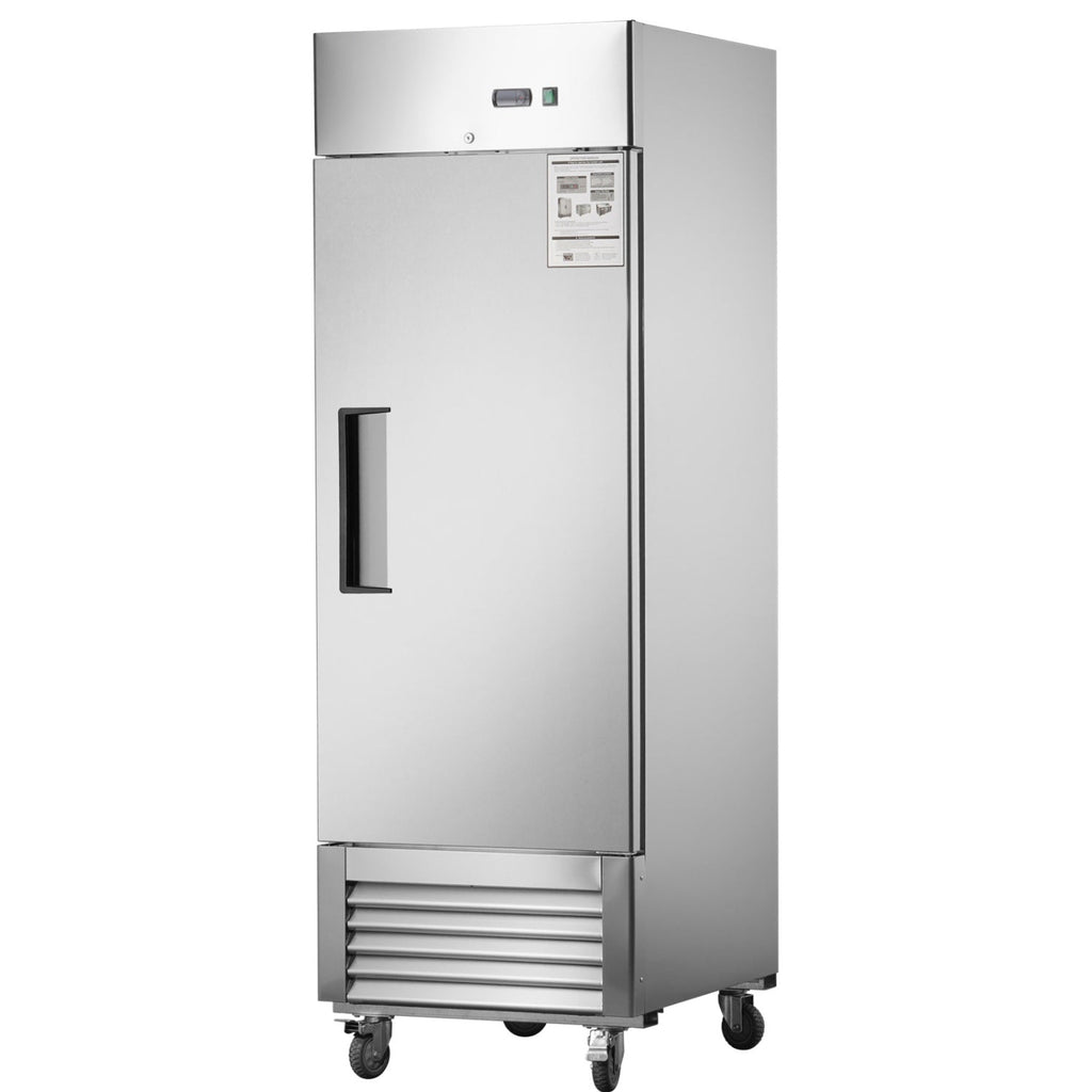 [CLEARANCE] 27"W Single Solid Door Reach-In Refrigerator 19 cu. ft. Commercial Refrigerator