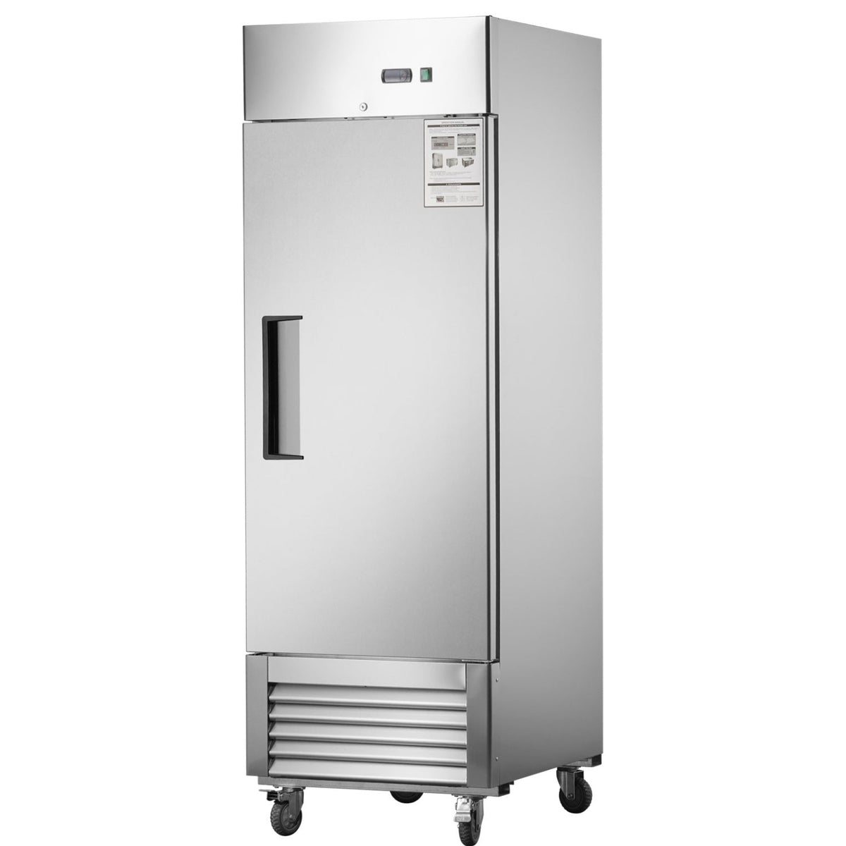 [CLEARANCE] 27"W Single Solid Door Reach-In Refrigerator 19 cu. ft. Commercial Refrigerator